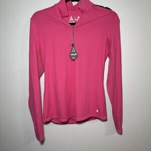 Adair Active Reece Mesh Sleeve pullover UPF 50 Pink Womens Small Golf NWT $92.00